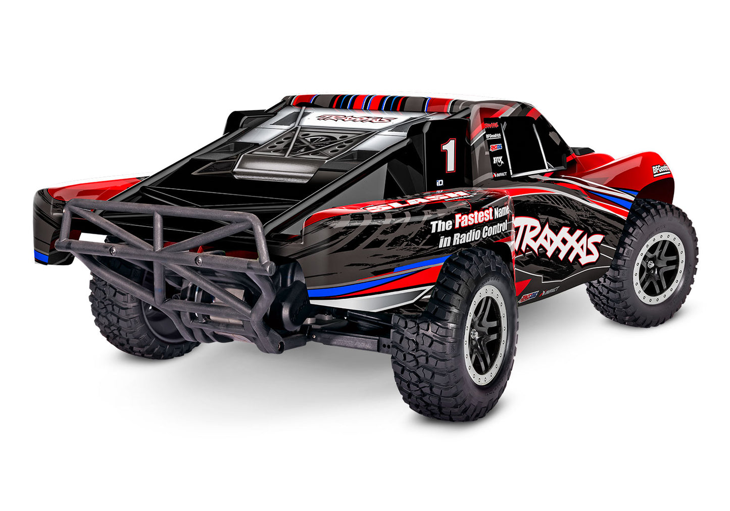 58134-4 Traxxas Slash 2WD BL-2s: Short Course Truck Red (1/10 Scale)
