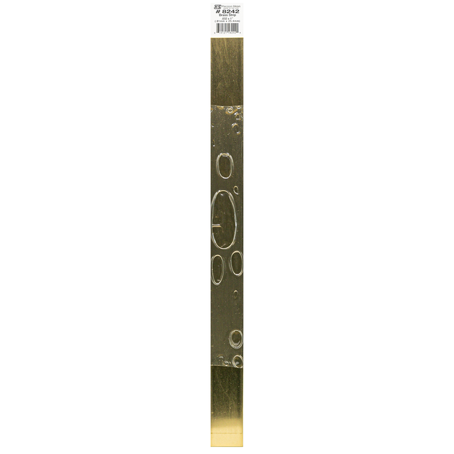 Brass Strip: 0.032" Thick x 1" Wide x 12" Long (1 Piece)