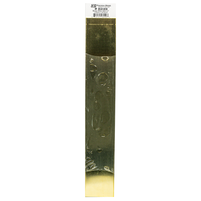 Brass Strip: 0.064" Thick x 2" Wide x 12" Long (1 Piece)