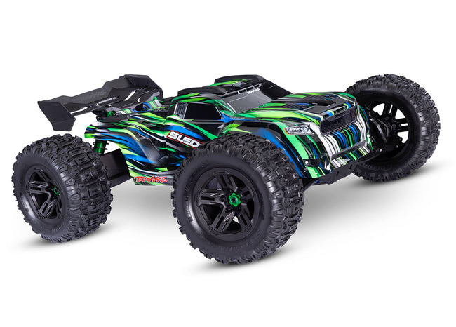 95096-4 Sledge® 1/8 scale 4WD brushless monster truck Belted Tires Green