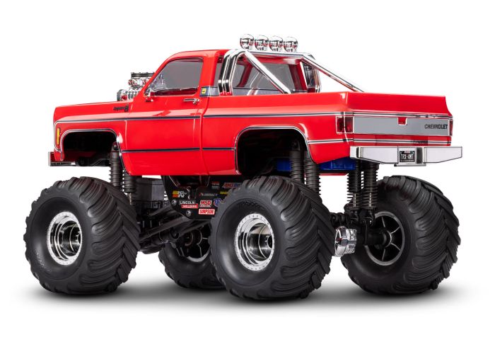 98064-1 TRX-4MT 1/18 Scale Chevrolet K10 Monster Truck Red