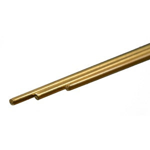 Round Brass Rod: 1/16" OD x 12" Long