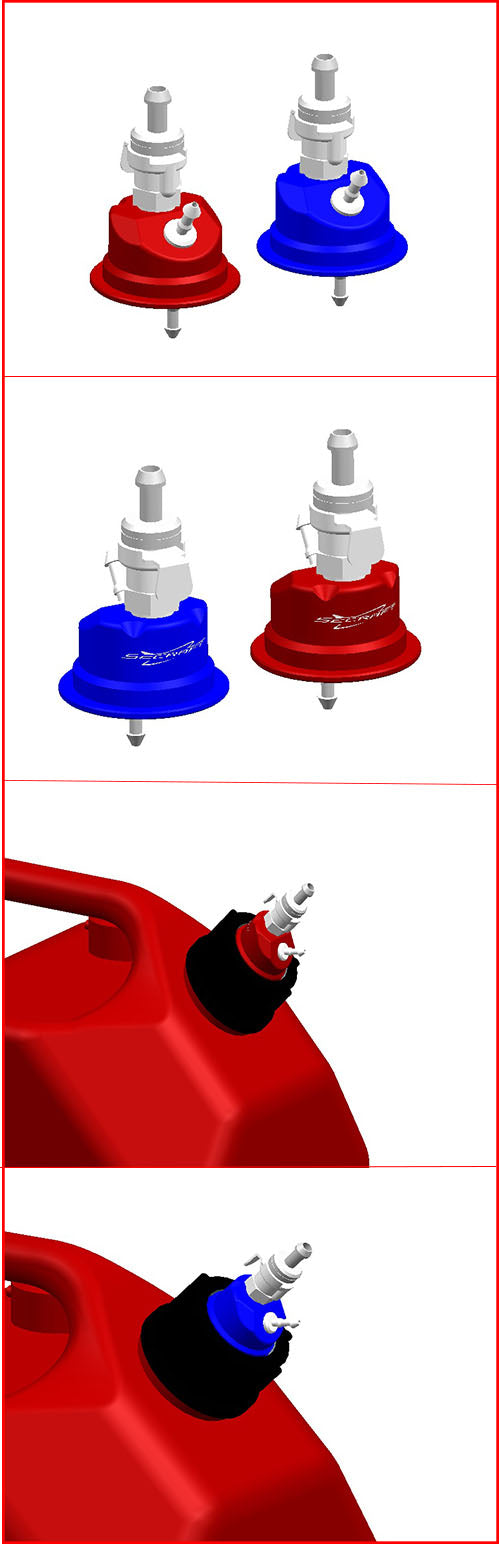 Secraft Refueling Cap for gas can V2 Blue