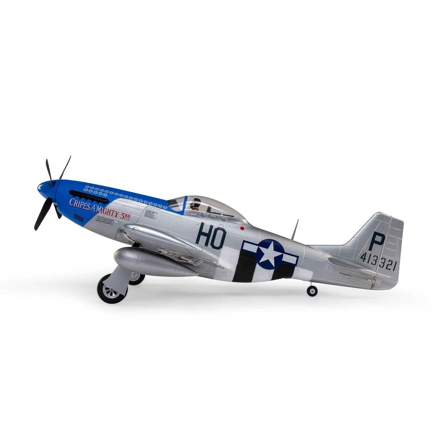 P-51D Mustang 1.2m BNF Basic with AS3X and SAFE Selec