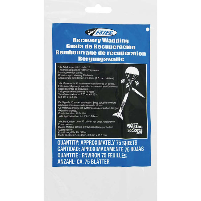 EST2274 Recovery Wadding, for Model Rockets (72) (Estes)