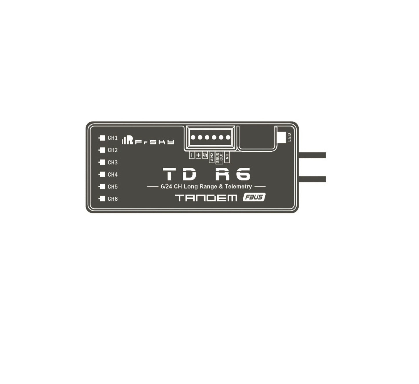 FrSky TDR6 RX 2.4Ghz or 900Mhz