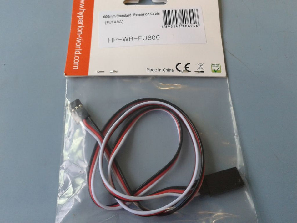 Hyperion HP-WR-FU600 STD FUTABA EXTENSION CABLE 600mm