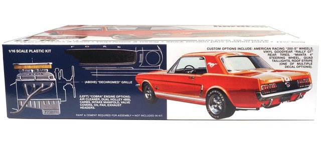 AMT 1964½ Ford Mustang Coupe 60th Anniversary – 1/16 Scale Model Kit AMT1461