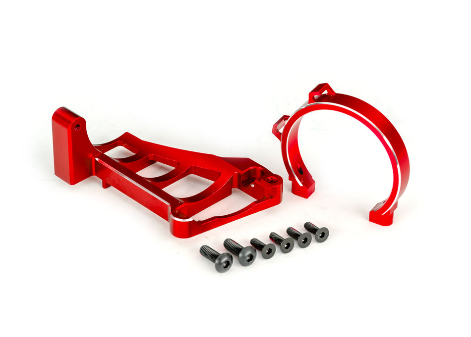 10262 Traxxas Red Aluminum Front and Rear Motor Mounts