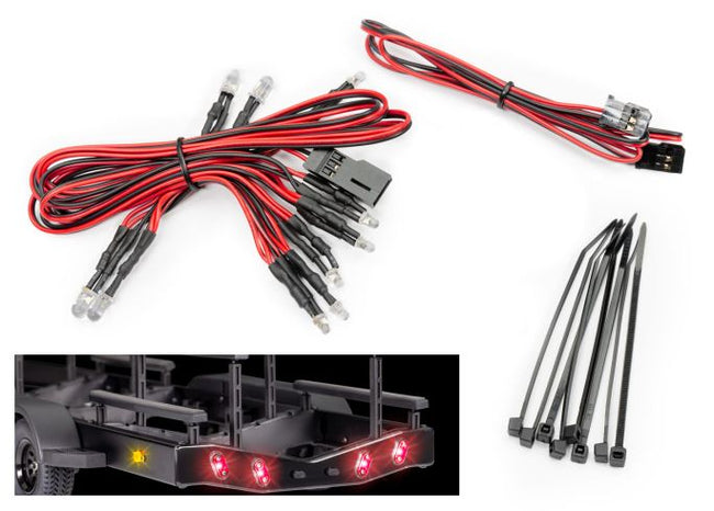 10349 Traxxas boat trailer wire harness, LED lights/ zip ties