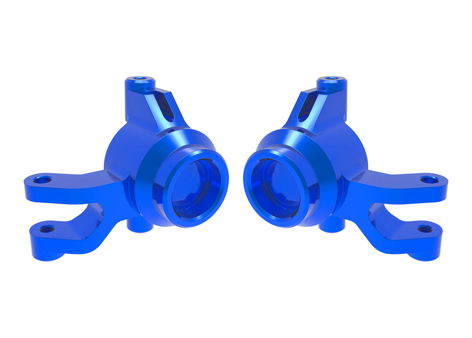10734 Traxxas Blue Aluminum Steering Blocks (L&R)