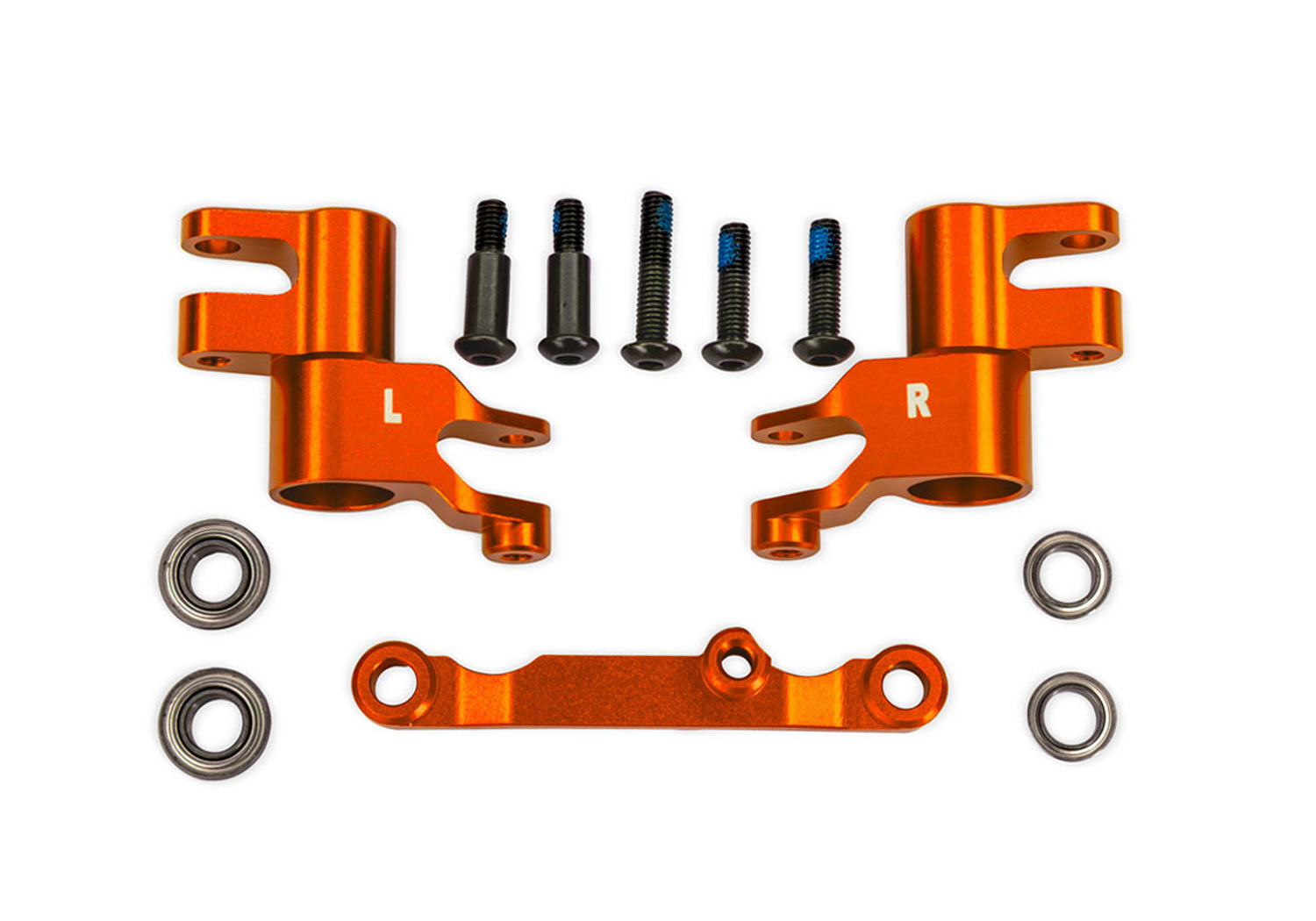 Traxxas 10743-ORNG Aluminum Bellcrank Assembly with Drag Link