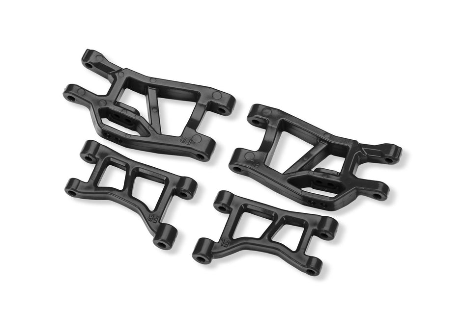 10831 Traxxas Black Front Upper & Lower Suspension Arms (L&R)