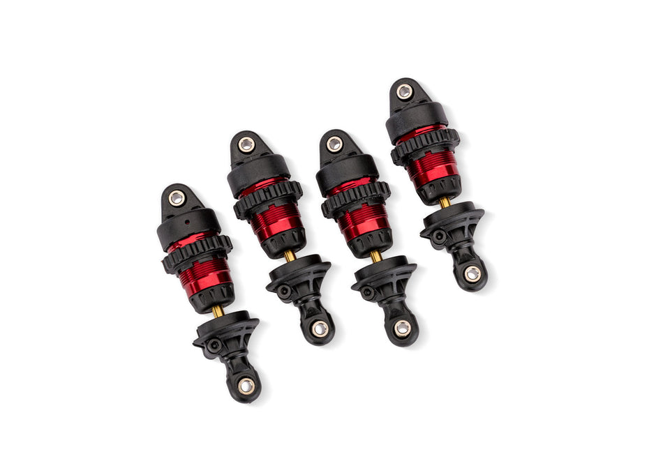 10865-RED Traxxas Red Aluminum Mini GTR Short Shocks (4)