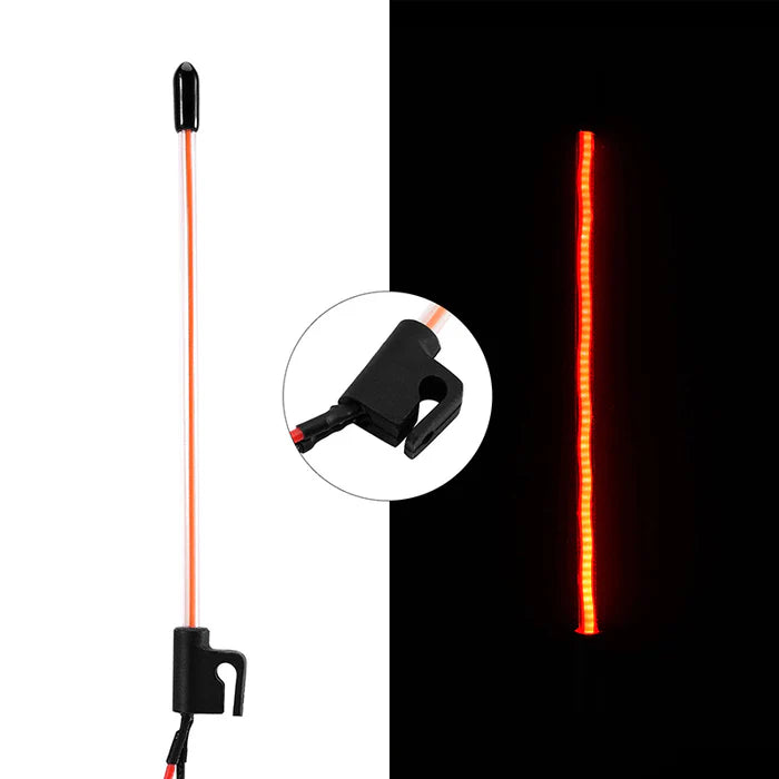 INJORA LED Whip Light for 1/18 1/24 RC Crawlers Red