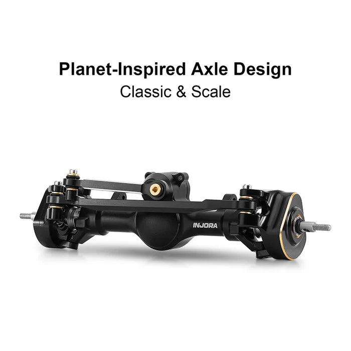INJORA +4mm Planet Axles with Double Joint Shafts for 1/24 SCX24