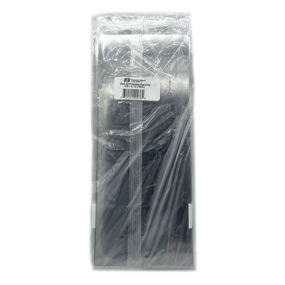 Stainless Steel Sheet: 0.018" Thick x 4" Wide x 10" Long