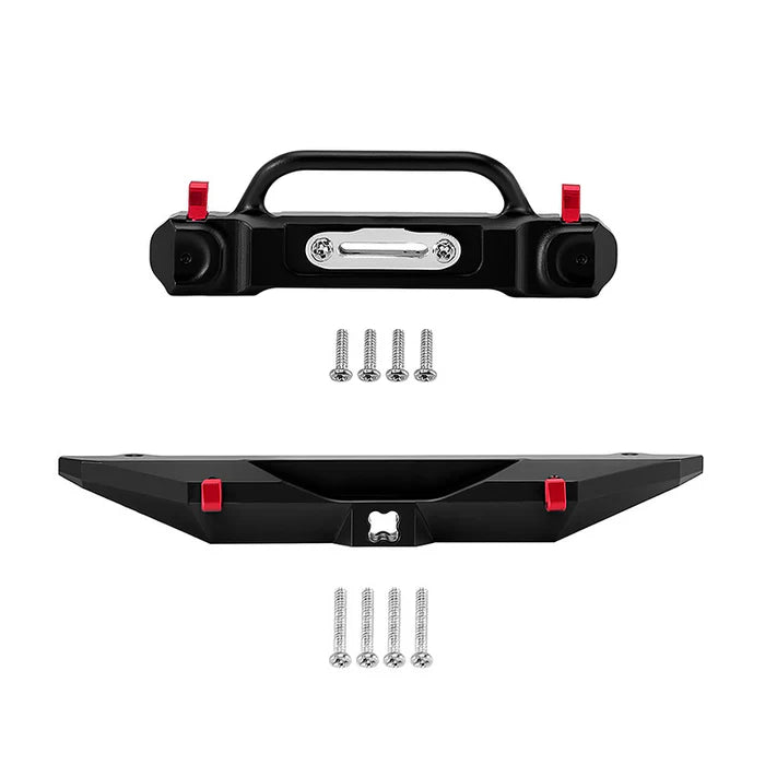 INJORA Aluminum Front Rear Bumper for 1/30 SCX30 JLU