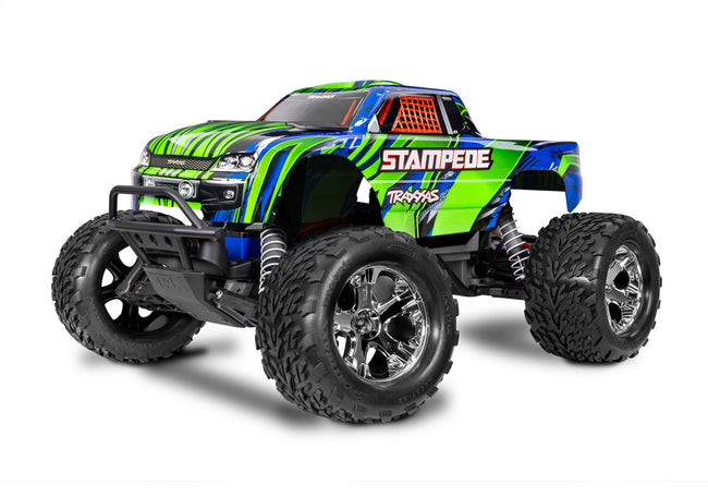 36254-8 Stampede: 1/10 Scale Monster Truck 2WD HD w/USB-C Green