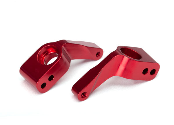 3652X Traxxas Aluminum Stub Axle Carriers Red