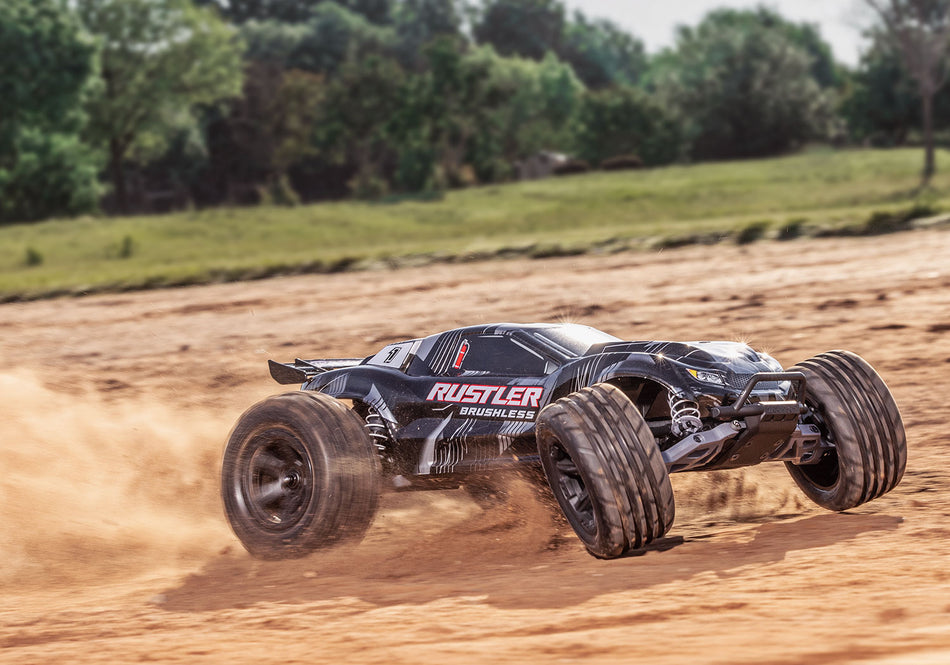 Traxxas 37454-4 Rustler 2WD Brushless — Black