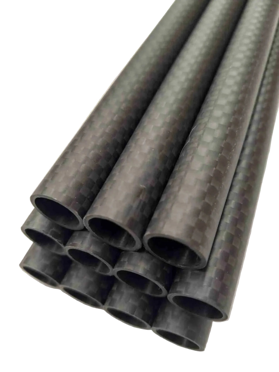CFT3K12101 3K Carbon Fiber Tube 12mm x 10mm x 1000mm Matte Finish