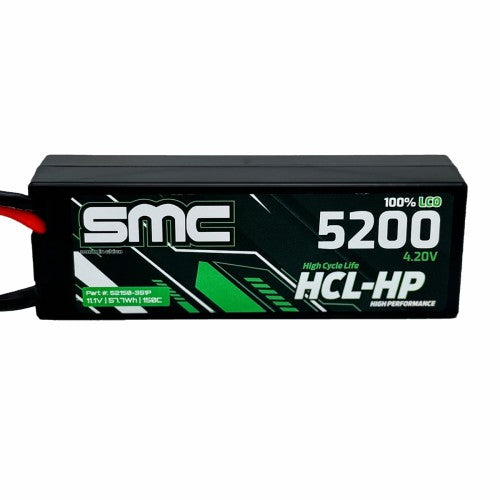 SMC Racing SMC52150-3S1P-EC5 HCL-HP 11.1V 5200mAh 150C Hardcase LiPo EC5