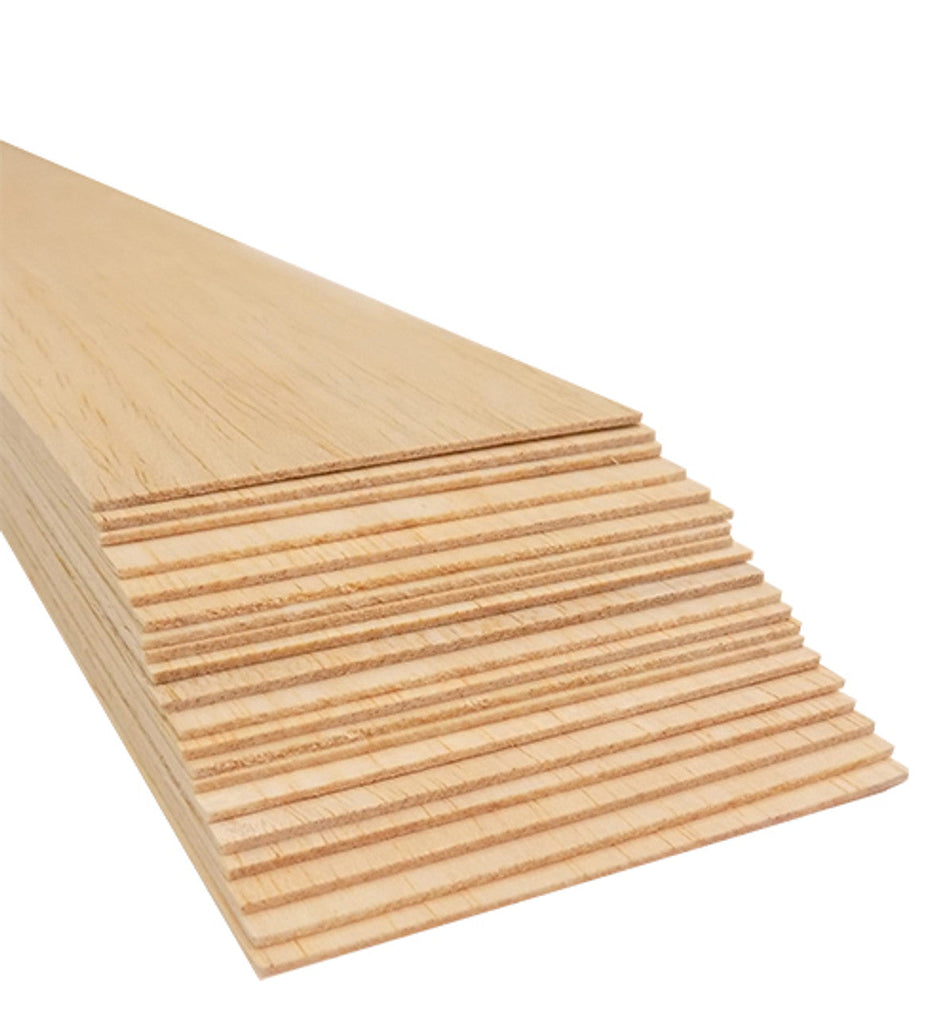 3/8 x 3 x 24 Basswood Sheet