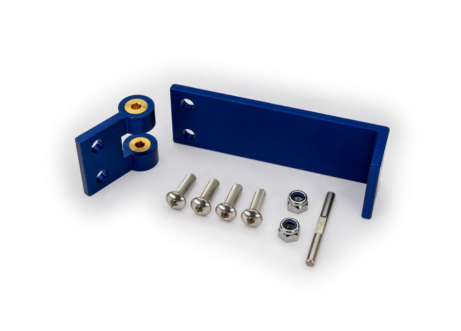 Traxxas 5742X Blue Aluminum Rudder Mount with Hardware for Spartan SR