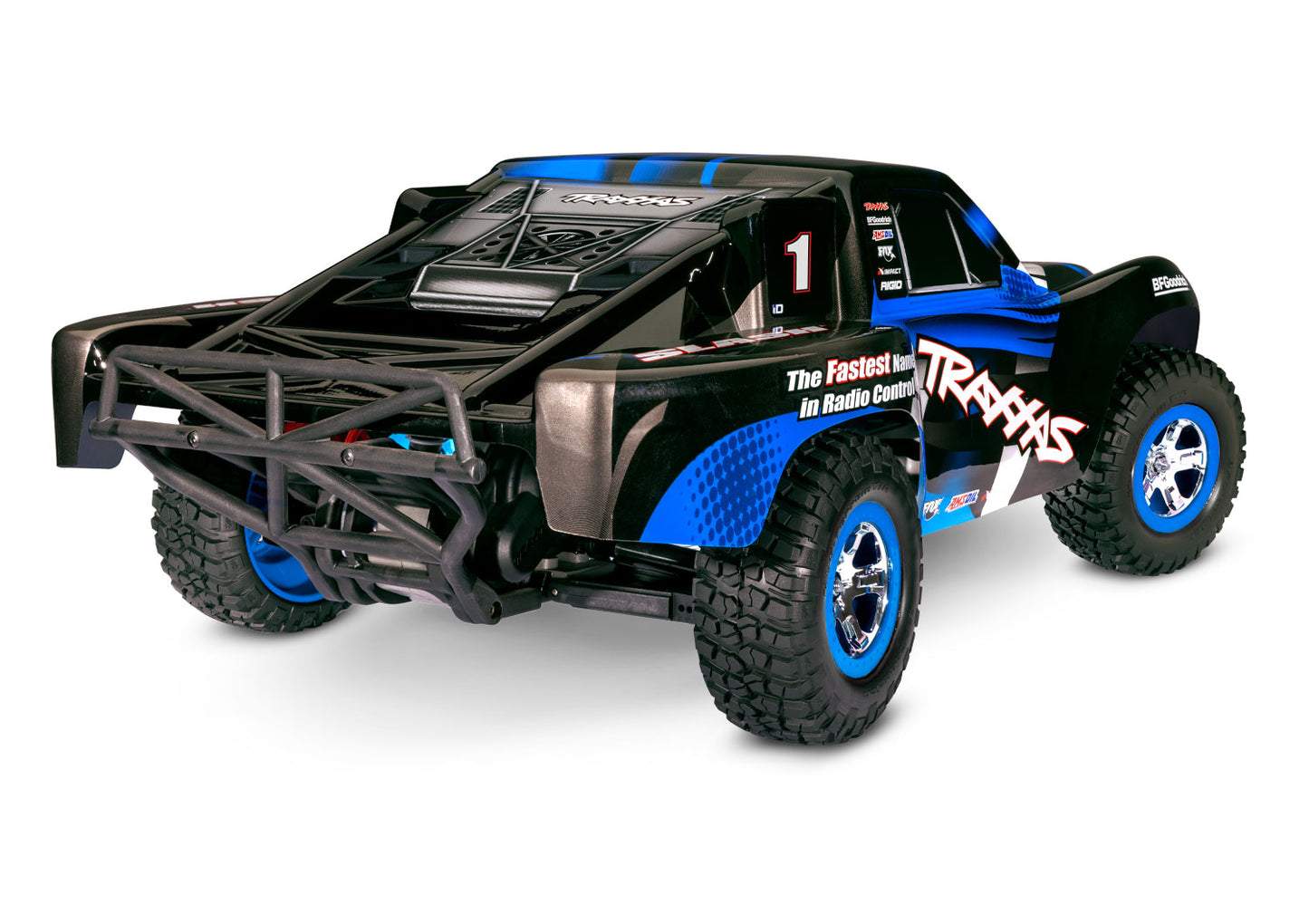 58034-8 Slash: 1/10 Scale 2WD Short Course Truck w/USB-C Blue