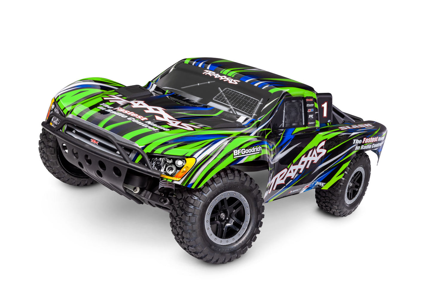 58334-4 Slash 2WD BL-2s: 1/10 Scale Short Course Truck Green HD