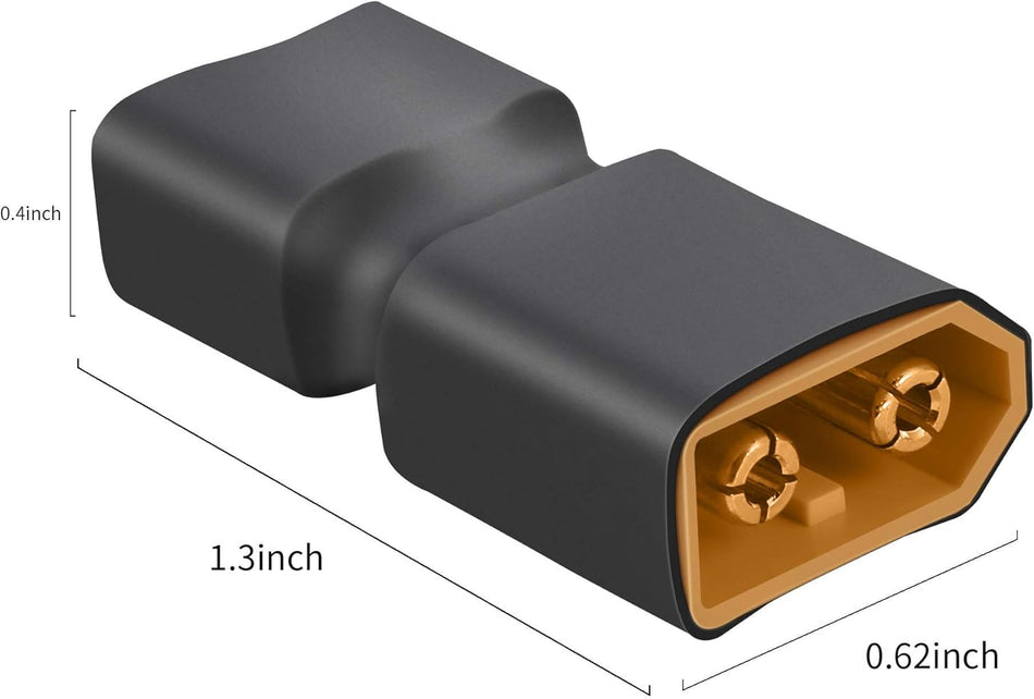 Battery/ESC Adapter: Male XT60 to Female Deans (T-Plug)