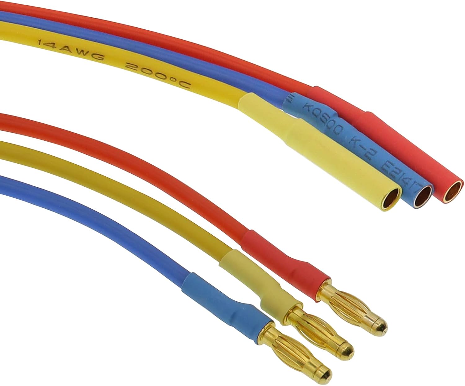 3.0mm Banana Gold Bullet Connector Extension Cable for RC Brushless Mo ...