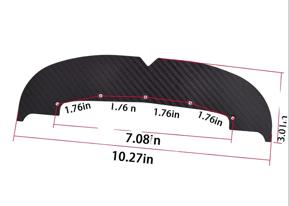 Carbon Fiber Front Splitter Compatible with ARRMA Vendetta 3s BLX/ Arrma Infraction 3s 4x4