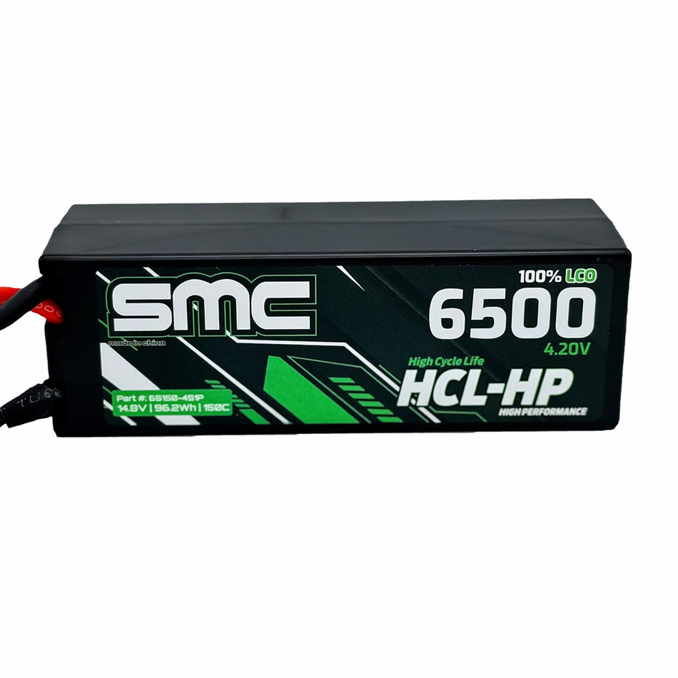 SMC Racing SMC65150-4S1P-EC5 HCL-HP 14.8V 6500mAh 150C Hardcase LiPo Battery