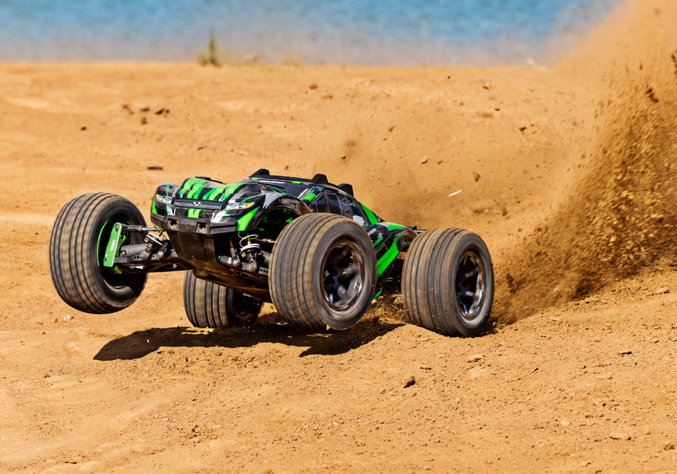 67097-4 Traxxas Rustler 4X4 VXL Ultimate – 1/10 Brushless Stadium Truck Green