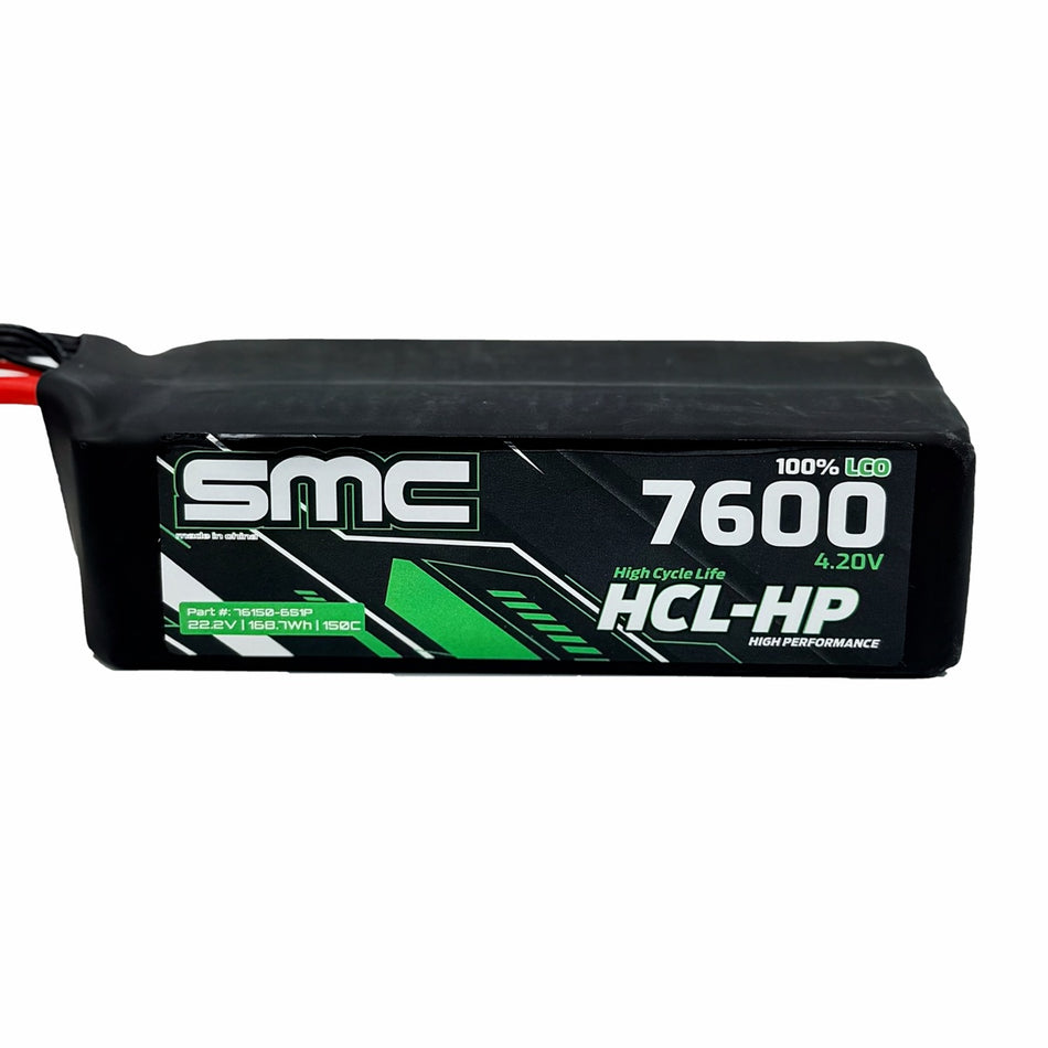 SMC HCL-HP 22.2V 7600mAh 150C G10 Protection Plates EC5