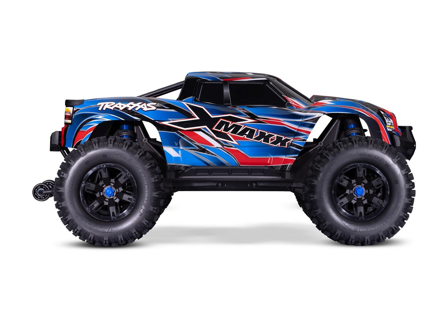 77096-4-BLUE X-MAXX 8s Monster Truck with Belted tires