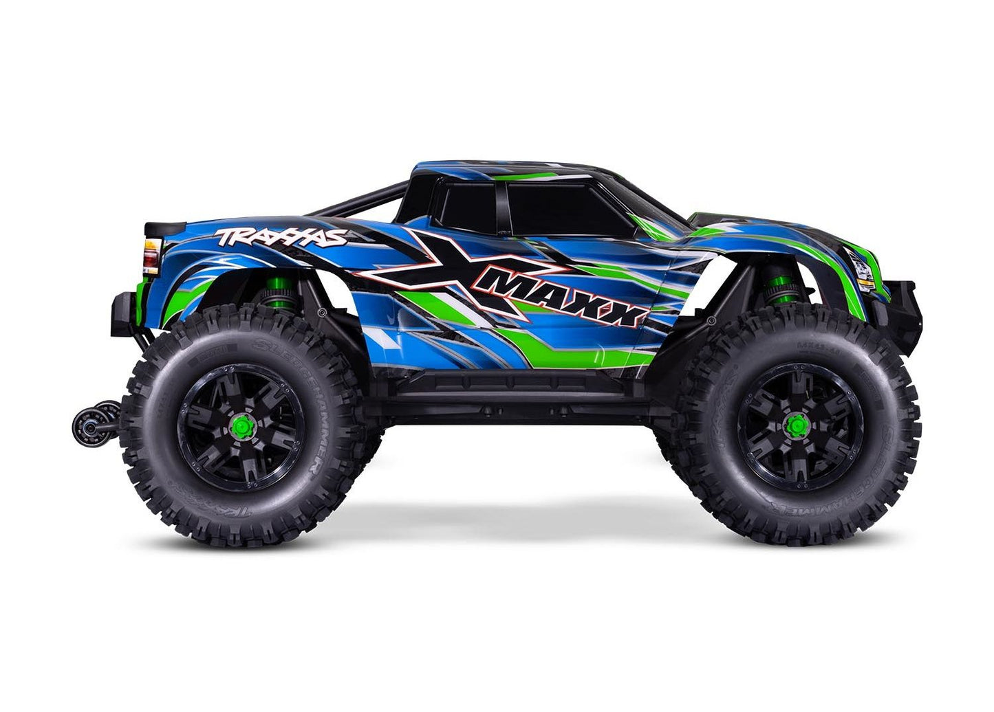 77096-4-GRN X-MAXX 8s Monster Truck with Belted tires