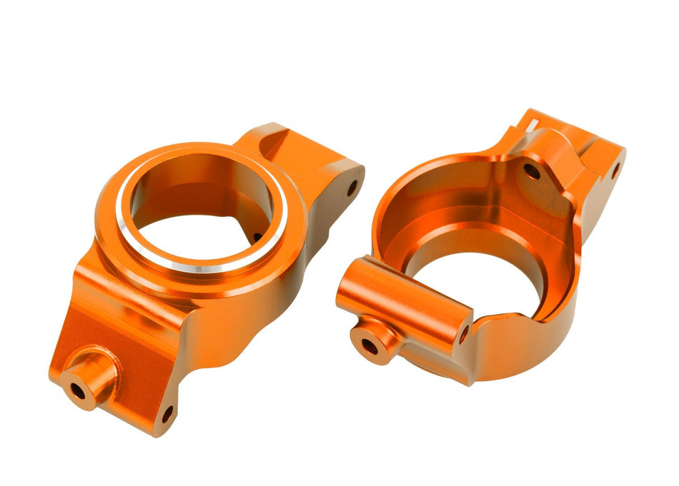 Traxxas Orange Aluminum Caster Blocks (L&R)