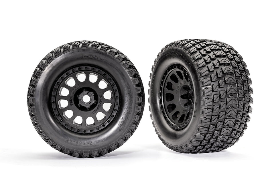 7862 Belted Tires & wheels, assembled, glued