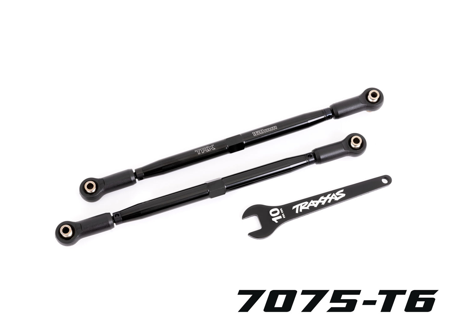 7897A Toe links, front (TUBES black-anodized, 7075-T6 aluminum, stronger than titanium)