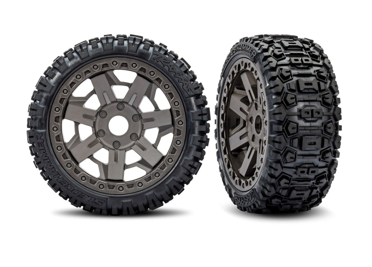 Two off-road tires with tread patterns on a white background, featuring the 'Belted' brand logo.