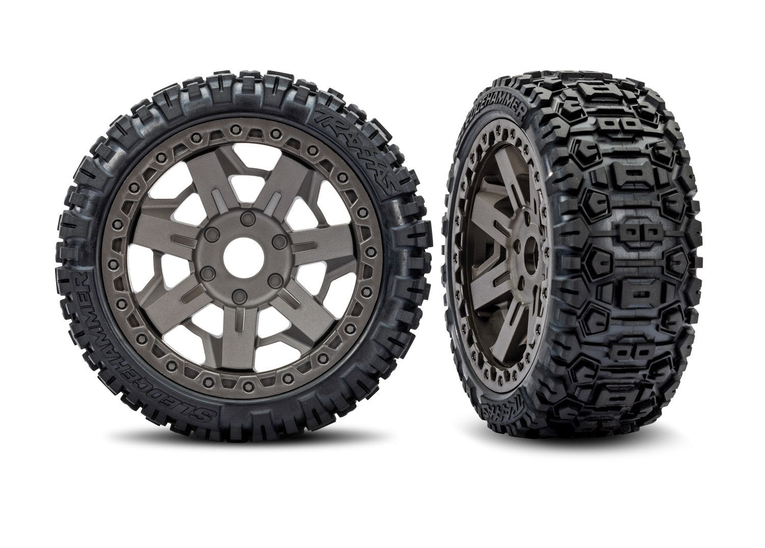 Two off-road tires with tread patterns on a white background, featuring the 'Belted' brand logo.