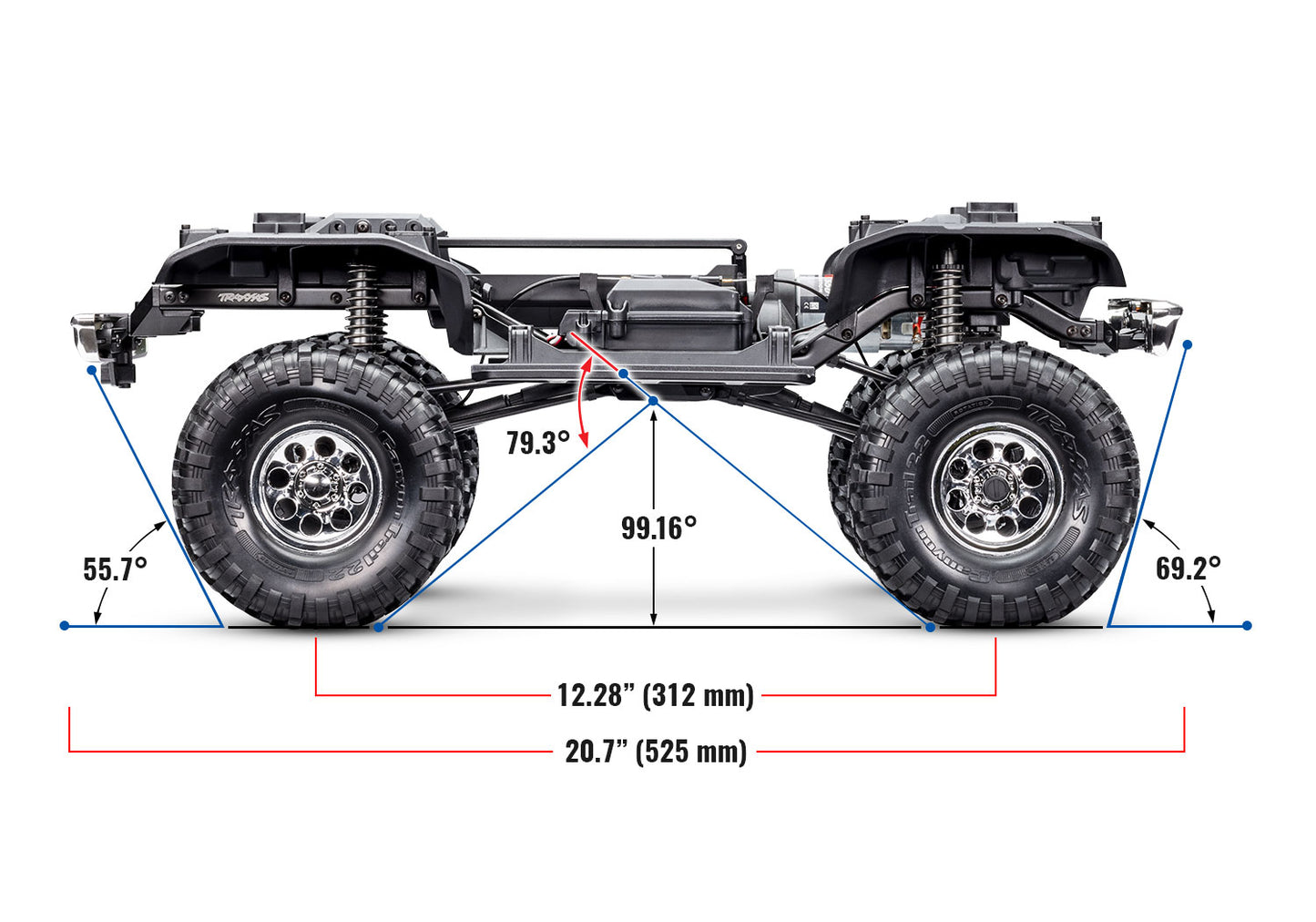 92086-4 TRX-4 Chevrolet K5 Blazer High Trail Edition Red