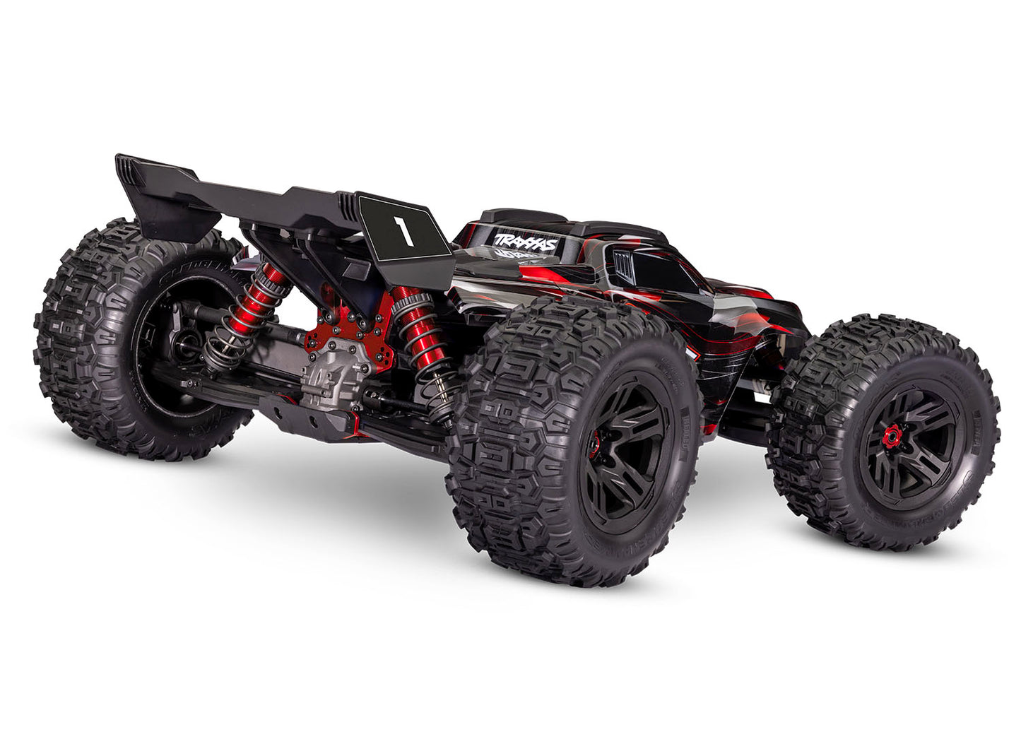 95096-4 Sledge® 1/8 scale 4WD brushless monster truck Belted Tires Red