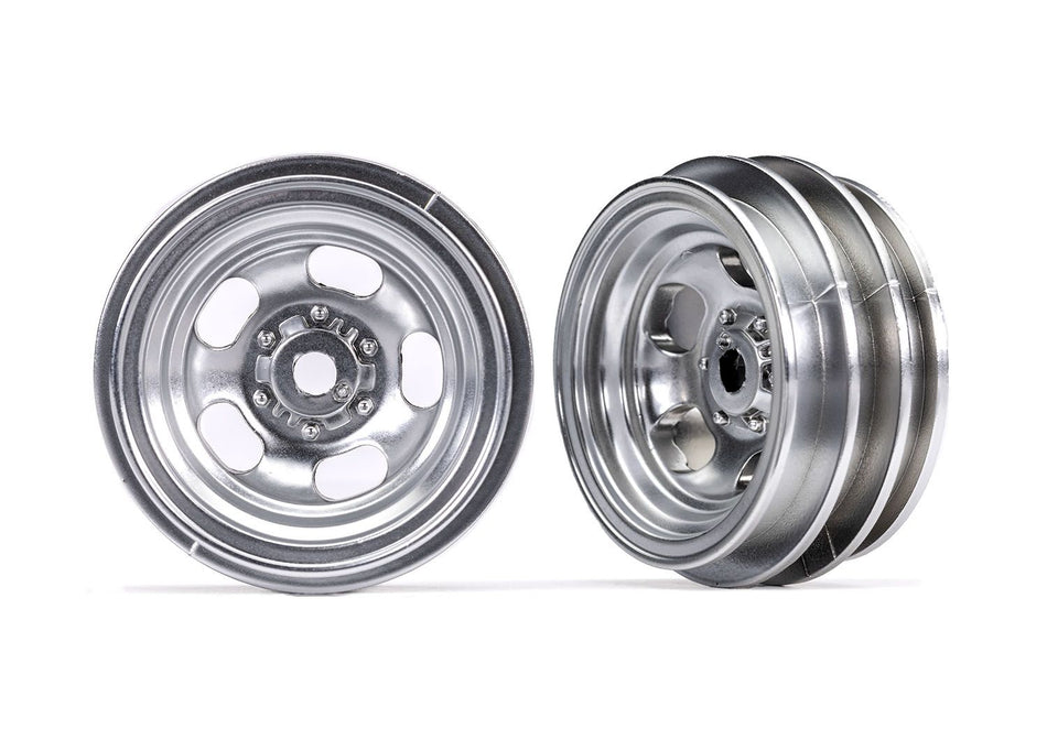 9869 Wheels, 1.0" (satin chrome) (2)