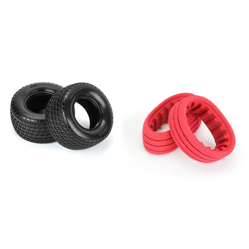 AKA Array Super Soft Long Wear Rear 1.7"/2.2" Dirt Oval Tires (2) AKA13138QR