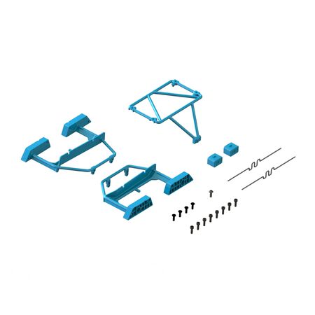 Desert Truck Body Roll Cage Set (Blue) - GROM