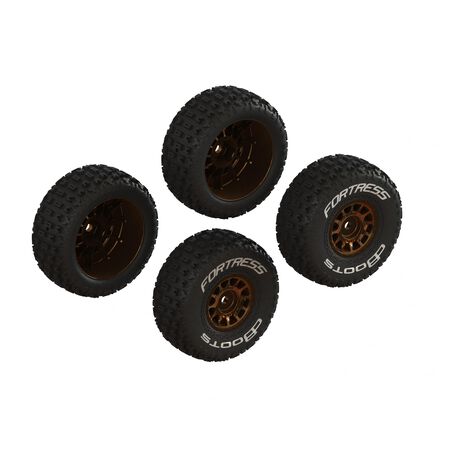 dBoots 'FORTRESS' Tire Set Glued (Bronze)